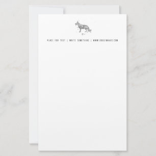 Duitse Herder Briefhoofd Briefpapier