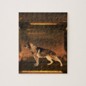 Duitse herder Brown Puzzle Legpuzzel (Verticaal)