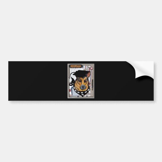 DUITSE HERDER BUMPERSTICKER (Voorkant)