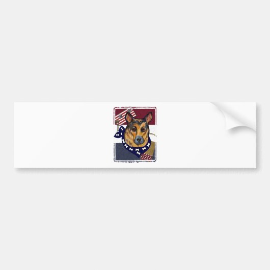 DUITSE HERDER BUMPERSTICKER (Voorkant)