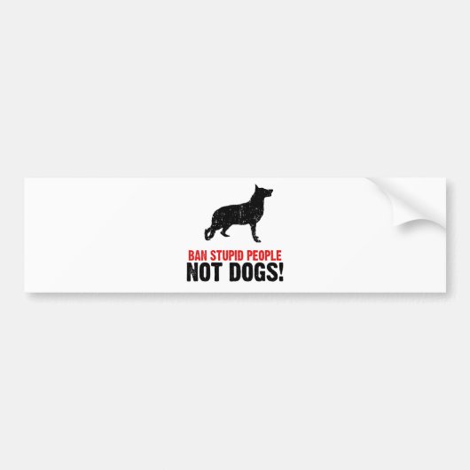 Duitse herder bumpersticker (Voorkant)
