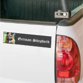 Duitse herder bumpersticker (Op Truck)