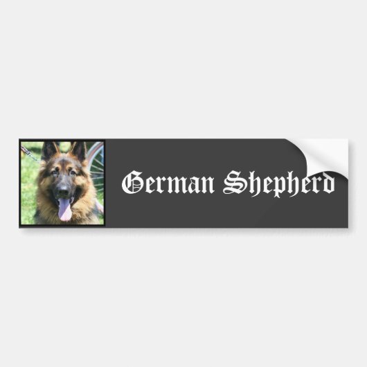 Duitse herder bumpersticker (Voorkant)
