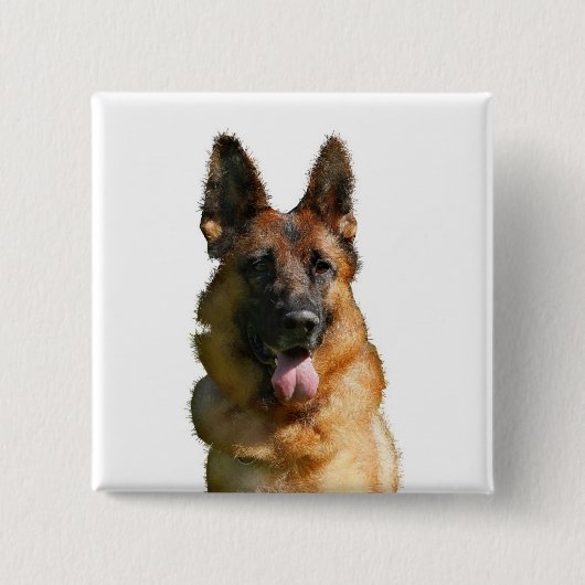  Duitse herder Button (Voorkant)