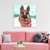 DUITSE HERDER CANVAS AFDRUK (Insitu (Woonkamer))