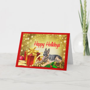 Duitse Herder Christmas Kaart Gift