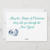 Duitse herder en Sinterklaas Feestdagenkaart (Achterkant)