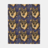 DUITSE HERDER FLEECE DEKEN (Voorkant)