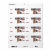 Duitse herder Gift Labels (Full Sheet)