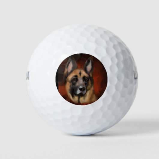 DUITSE HERDER GOLFBALLEN (Voorkant)