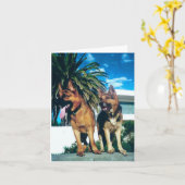 Duitse herder groep kaart (Gele Bloem)