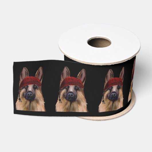 Duitse Herder Grosgrain Lint (Spoel)