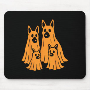 Duitse Herder Halloween Ghost Family Funny Dog L Muismat