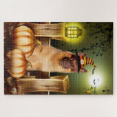 Duitse herder Halloween puzzel (Horizontaal)