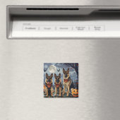 Duitse herder Halloween Spooky Magneet (Insitu (Vaatwasser))