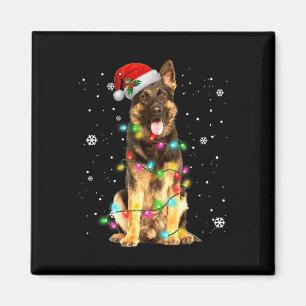 Duitse Herder Hond Boom Kerstmis Honden Gift Magneet