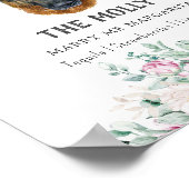 Duitse herder hond handtekening Drink teken Poster (Hoek)