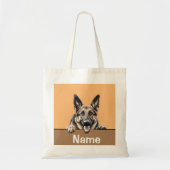 Duitse herder hond huisdier tote bag (Voorkant)