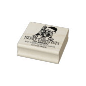 Duitse herder hond kerst retour adres 	rubberstempel (Stempel)