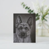 Duitse Herder Hond Kunst - Noble Briefkaart (Staand voorkant)