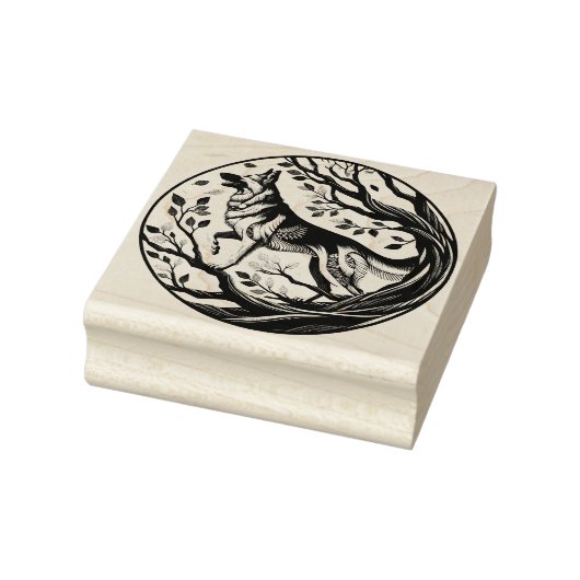 Duitse Herder Hond Kunstflora Duitse Herders Hond Rubberstempel (Stempel)