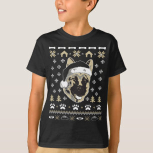 Duitse Herder Hond Lelijke Kersttrui Xmas T-shirt