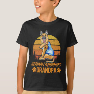Duitse herder hond opa poot vader vaders dag t-shirt