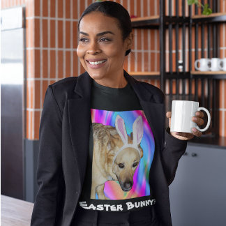 Duitse Herder Hond & Paashaas Donkere Vrouwen T-shirt
