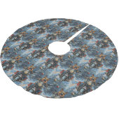 Duitse herder hond rijden motorfiets kerst kerstboom rok (Gekanteld)