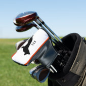 Duitse herder hond silhouet aangepaste Initialen Golfheadcover (Insitu)