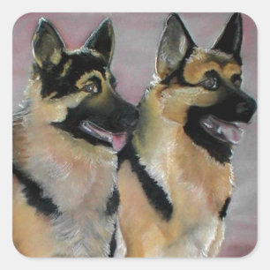 Duitse Herder Hond Stickers Kunst