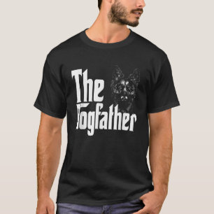 Duitse herder hond vader hondenvader honden papa v t-shirt