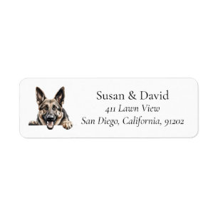 Duitse Herder Hondenras Pet Lovers Etiket