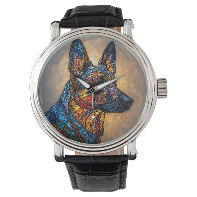 Duitse Herder Horloge (Voorkant)