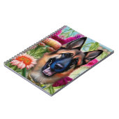 Duitse herder in de tuin notitieboek (Linkerzijde)
