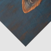 Duitse herder in een Santa Hat Decoupage Tissuepapier (Detail)