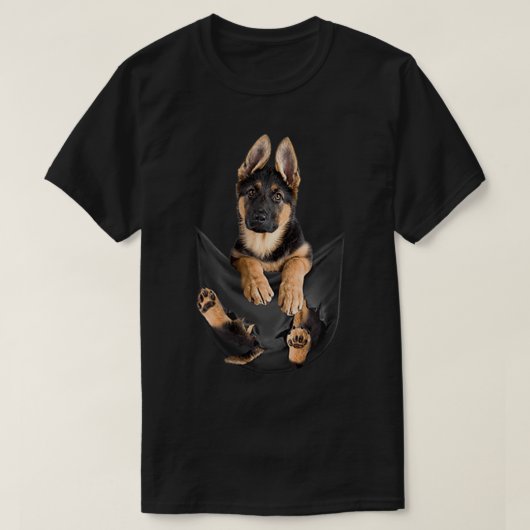 Duitse herder in pap Funny Dog Lover Gifts T-shirt (Design voorkant)