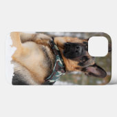 Duitse herder in sneeuw Case-Mate iPhone case (Achterkant (horizontaal))