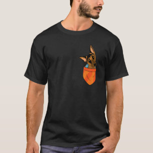Duitse herder in zak pup puppy huisdier hond t-shirt