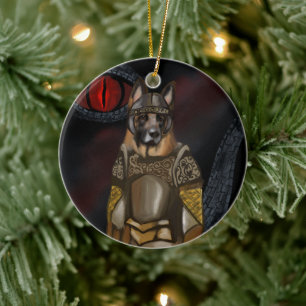 Duitse Herder Keramisch Ornament
