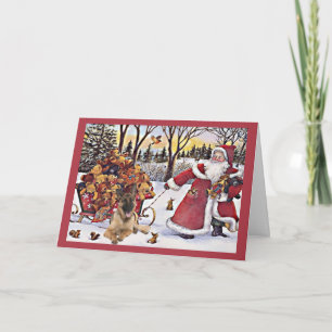 Duitse Herder Kerstman Kaart Santa Beren 4