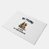 Duitse Herder & Kerstmis, Grappig Hondenontwerp vo Deurmat (Schuin)