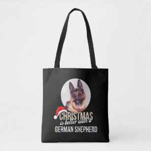 Duitse herder - Kerstmis is beter met een Duitser Draagtas
