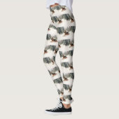 Duitse herder Kerstmis sneeuw winter Leggings (Links)