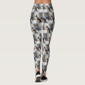 duitse herder laat het sneeuwen kerst leggings (Achterkant)