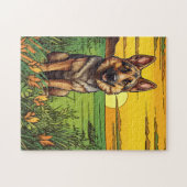 Duitse Herder Legpuzzel (Horizontaal)