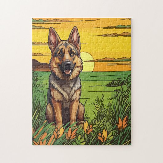 Duitse Herder Legpuzzel (Verticaal)