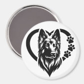 Duitse Herder Magneet (Voorkant / Achterkant)
