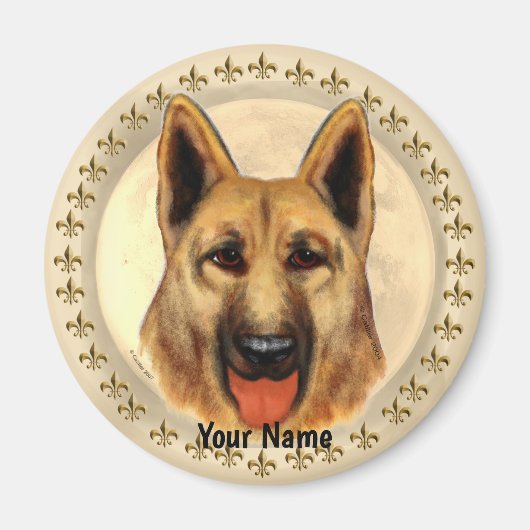 Duitse Herder Magneet (Voorkant)