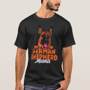 Duitse herder Mama Red en zwarte herder T-shirt
